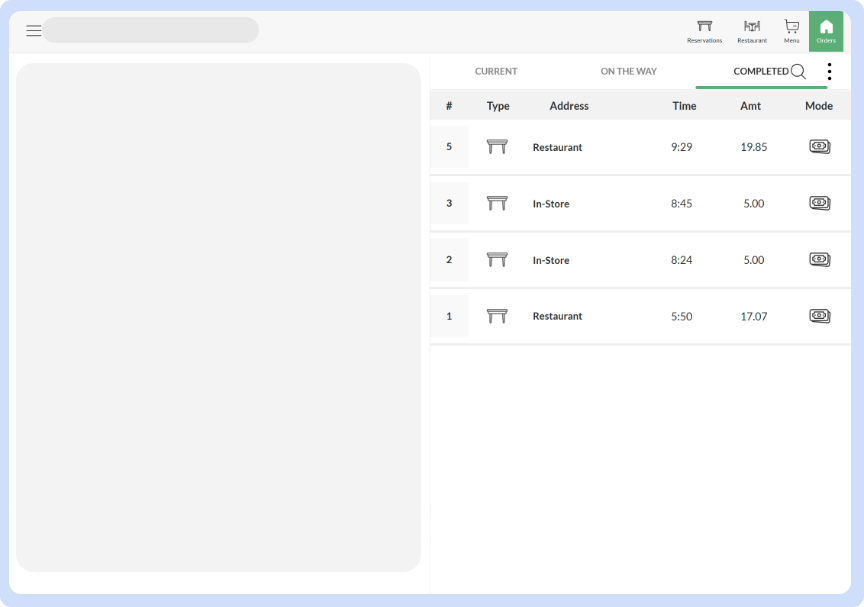 POS Screen