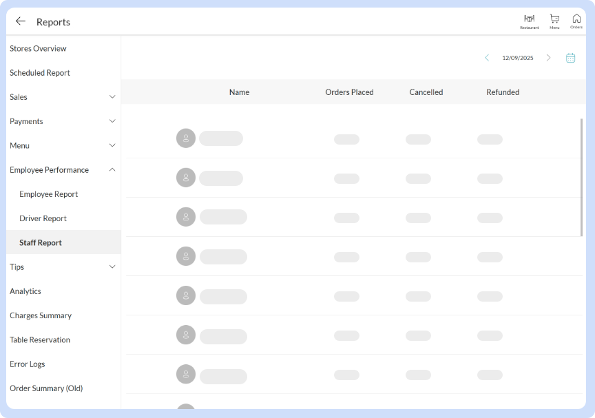 POS Screen